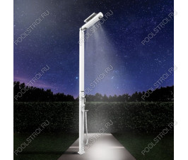 Душ уличный AquaViva Quick с LED подсветкой. Aluminun с мойкой для ног